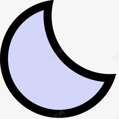 晴夜间图标