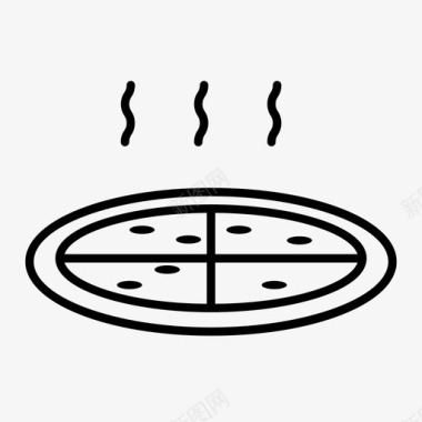 比萨饼厨师晚餐图标