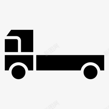卡车送货卡车运输工具图标