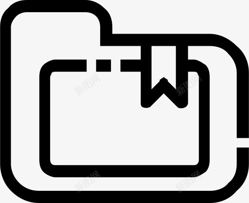 文件夹文档文件svg_新图网 https://ixintu.com 文件夹 文档 文件 文件管理器 书签 图标