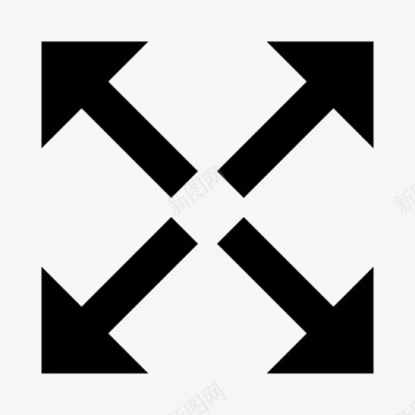 扩展箭头放大图标