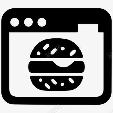 网上食品订单餐厅网站图标