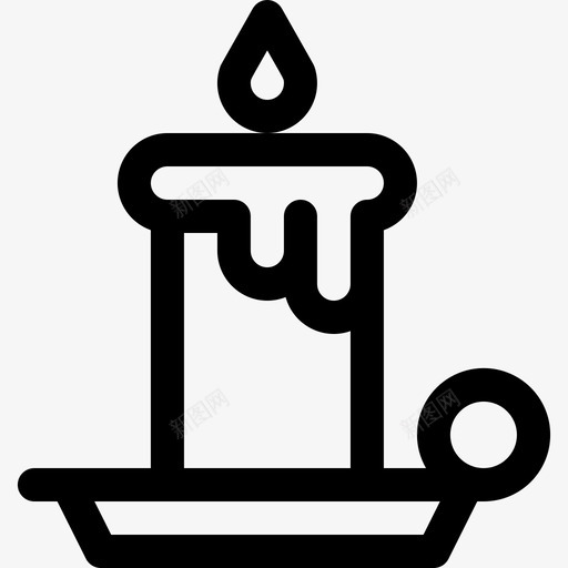 蜡烛火焰热的svg_新图网 https://ixintu.com 蜡烛 火焰 工具 圣诞节
