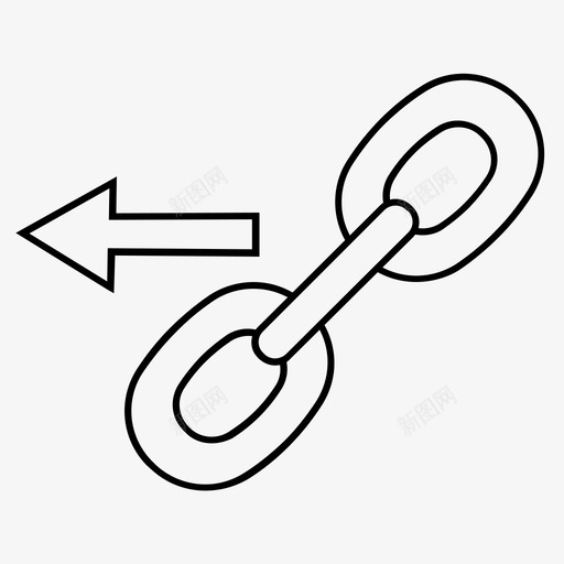 链接背面链svg_新图网 https://ixintu.com 链接 背面 链路 路径 标签 网址 技术 通信