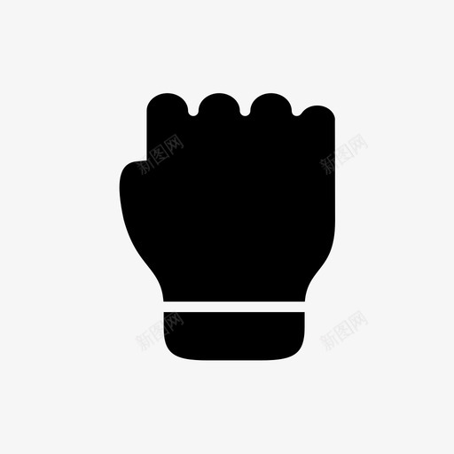 动作闭手手指svg_新图网 https://ixintu.com 手指 动作 闭手 拳头 力量 简单 单手 雕文
