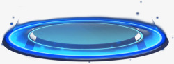 蓝色科技光免扣透明透明光雾素材