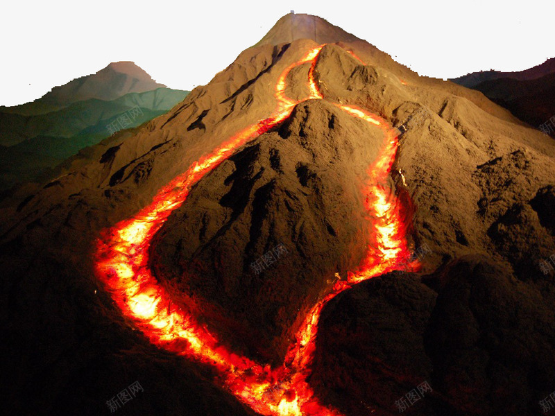 火山岩浆2材质光效png免抠素材_新图网 https://ixintu.com 火山 火山岩 岩浆 材质 光效