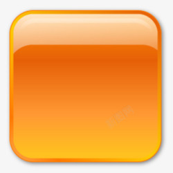 橙色方形按钮图标素材