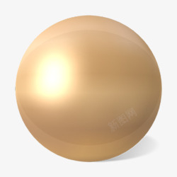 漂浮金球视觉立体金色球装饰点缀漂浮物高清图片