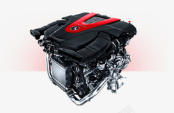 涡轮增压专用30升V6双涡轮增压发动机汽车高清图片