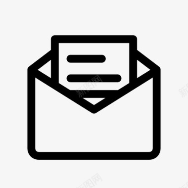 邮件阅读信件旧图标