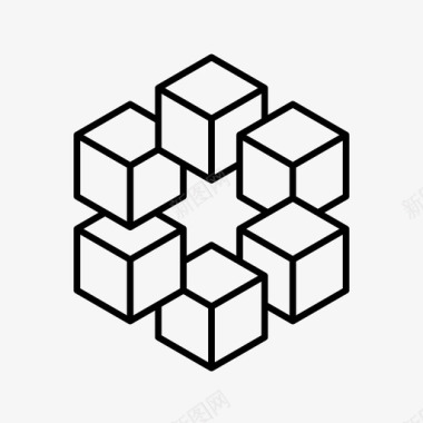 不可能立方体埃舍尔六边形图标