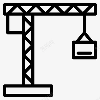 起重机建筑工业图标