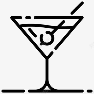 鸡尾酒饮料食品和饮料第2卷图标