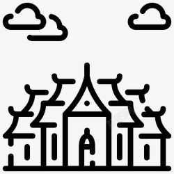 泰国春卷benchamabophit泰国旅游高清图片