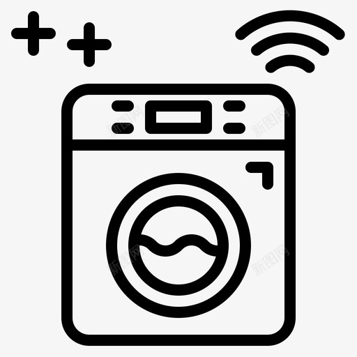 洗衣清洁机器人svg_新图网 https://ixintu.com 洗衣 技术 清洁 洗衣机 机器人 智能