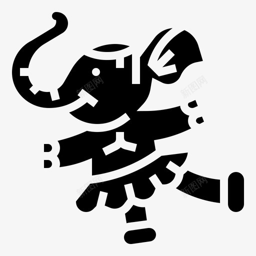 大象表演动物马戏团svg_新图网 https://ixintu.com 表演 大象 马戏团 动物 元素 雕文