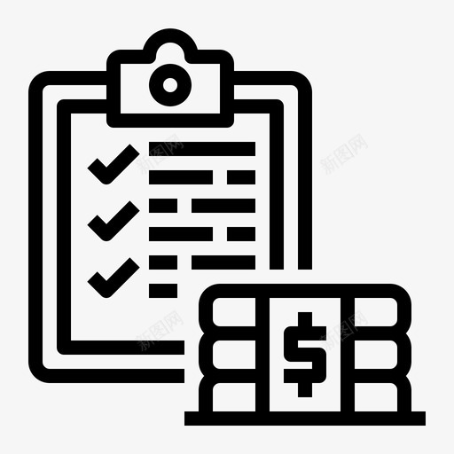 财务报告账单预算svg_新图网 https://ixintu.com 财务报告 账单 预算 合同 文件