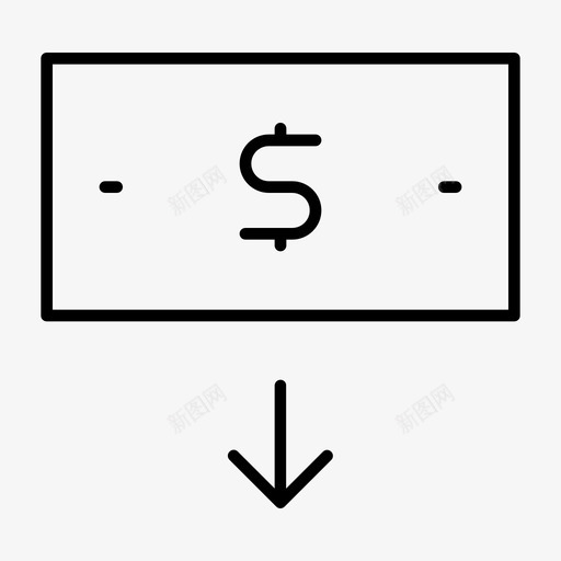 低价成本下跌svg_新图网 https://ixintu.com 低价 成本 下跌 亏损 赔钱 生意 图标 完成