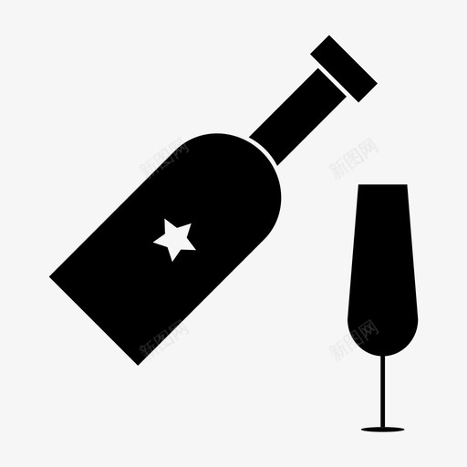 新年庆祝香槟svg_新图网 https://ixintu.com 新年 庆祝 香槟 香槟酒 酒杯 聚会 葡萄酒