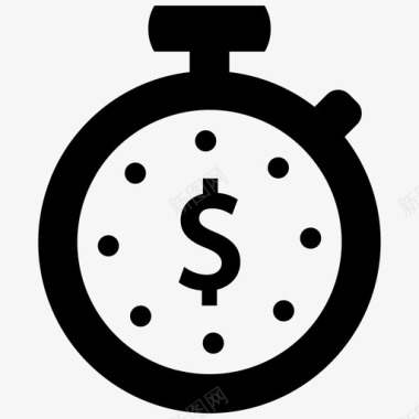 投资时间计划预算时钟图标