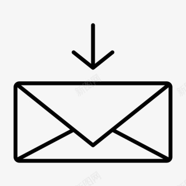 保存邮件下载消息图标