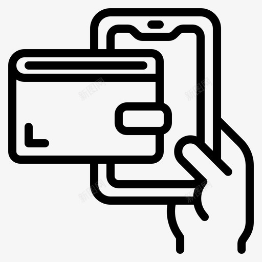 智能手机金融货币svg_新图网 https://ixintu.com 智能 手机 金融 货币 支付 付钱 包金 融和 商务