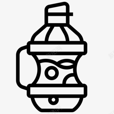 水瓶饮料便携式图标