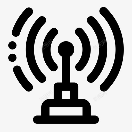 wifi用户接口线svg_新图网 https://ixintu.com 用户 接口