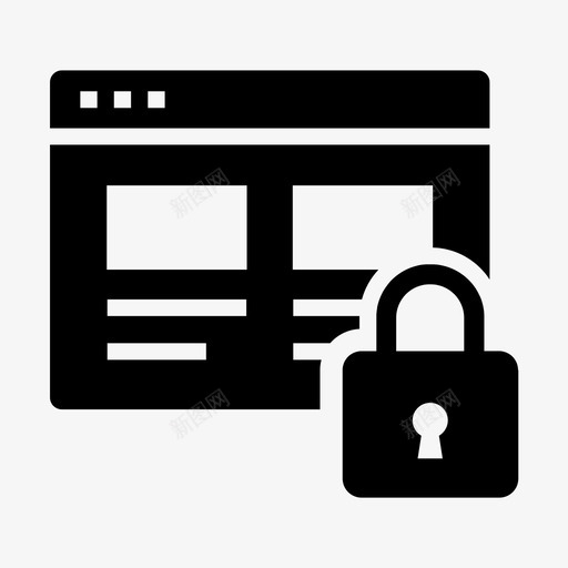 web访问登录安全svg_新图网 https://ixintu.com 访问 安全 登录