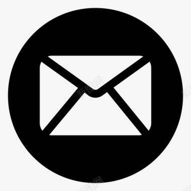 电子邮件消息用户界面圆形图示符图标