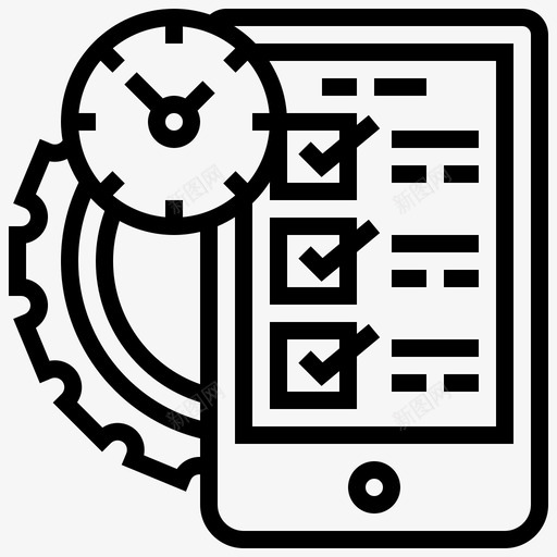 议程任命检查表svg_新图网 https://ixintu.com 会议 议程 任命 检查表 时间表 时间 议和 线路