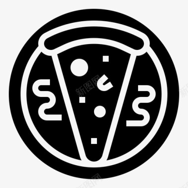 披萨开胃菜美味图标