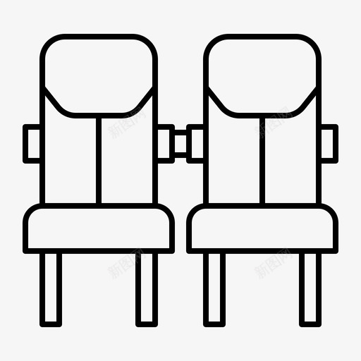 座位椅子情侣svg_新图网 https://ixintu.com 座位 椅子 情侣 家具 电影院