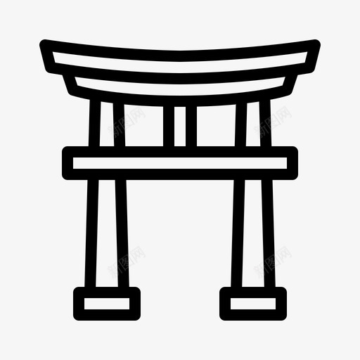 神殿门圣地日本svg_新图网 https://ixintu.com 神殿 门神 圣地 日本 寺庙 都灵 建筑
