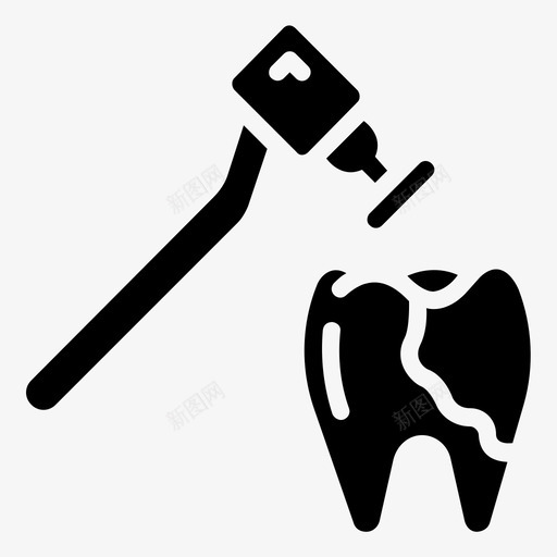 牙齿清洁牙科口腔科svg_新图网 https://ixintu.com 牙科 牙齿 清洁 口腔科 护理 雕文