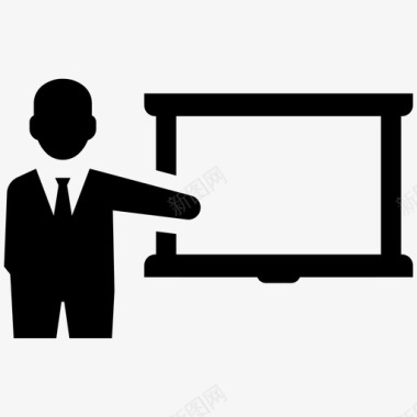 演讲黑板课堂图标