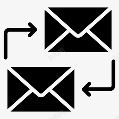 邮件电子邮件交换图标