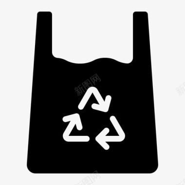 塑料生态垃圾图标