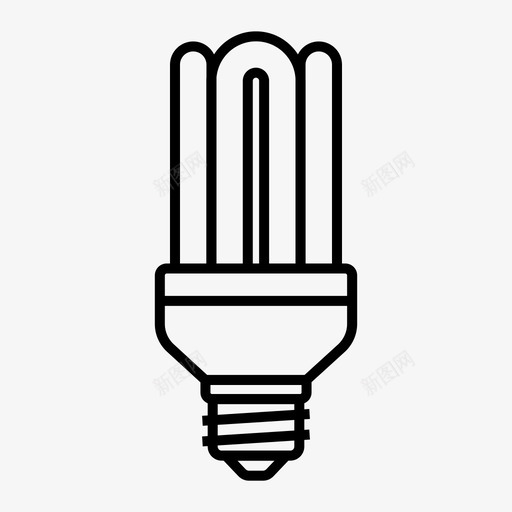 紧凑型荧光灯灯泡电svg_新图网 https://ixintu.com 紧凑型 荧光灯 灯泡 电灯 类型