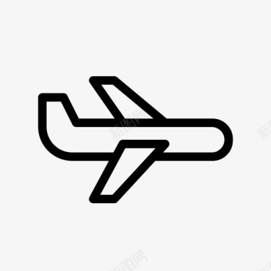 飞机交通工具旅游图标