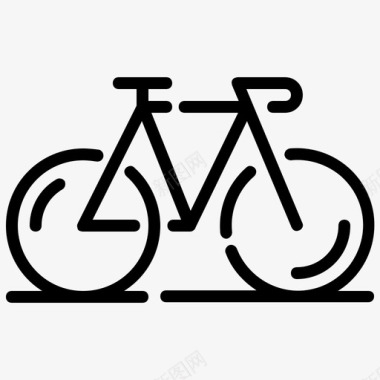 自行车健身房运动图标