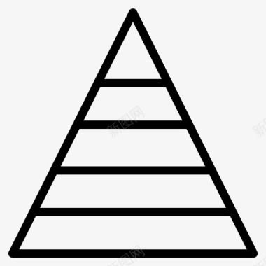 金字塔分析图表图标