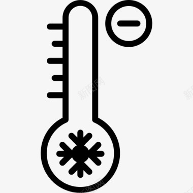 减温器冷雪花图标