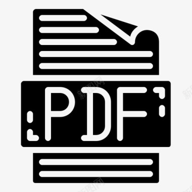 pdf文件文档格式图标