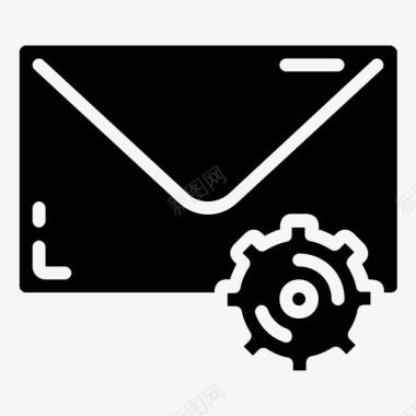 电子邮件设置配置选项图标