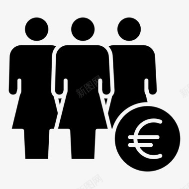 女人欧洲团体图标