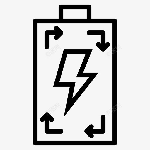 充电电池环保svg_新图网 https://ixintu.com 电力 环保 充电电池
