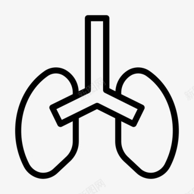 肺健康人图标