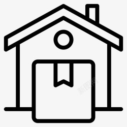 建房图标送货建房置业高清图片